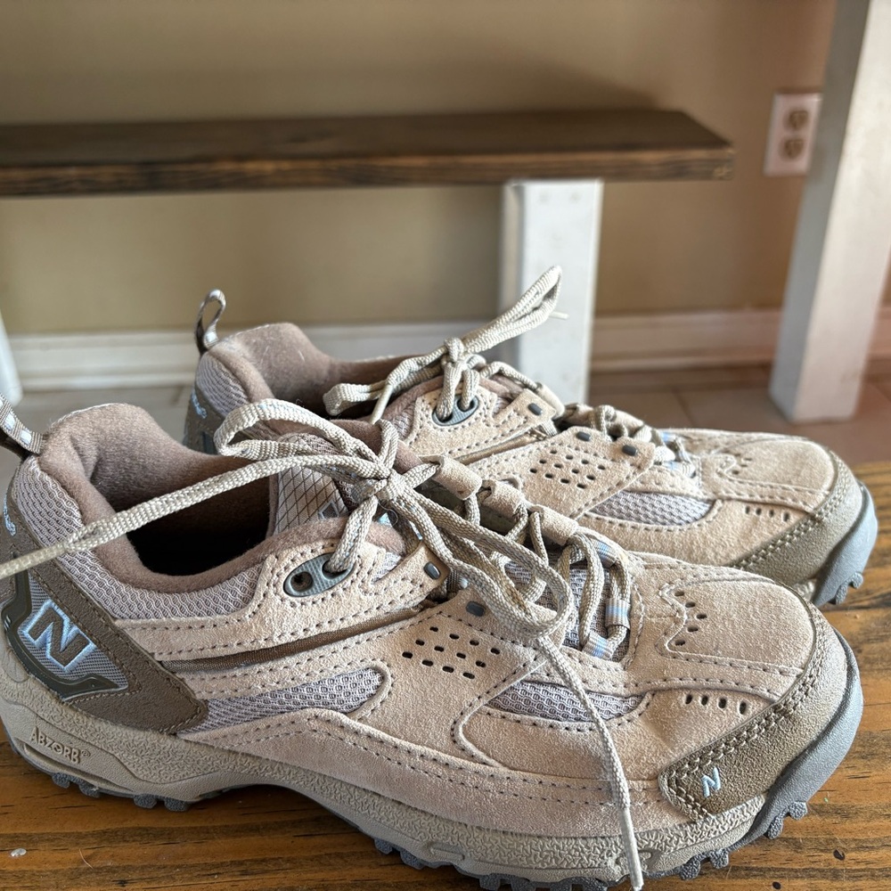 New Balance Kids Tan Beige Trail Sneakers